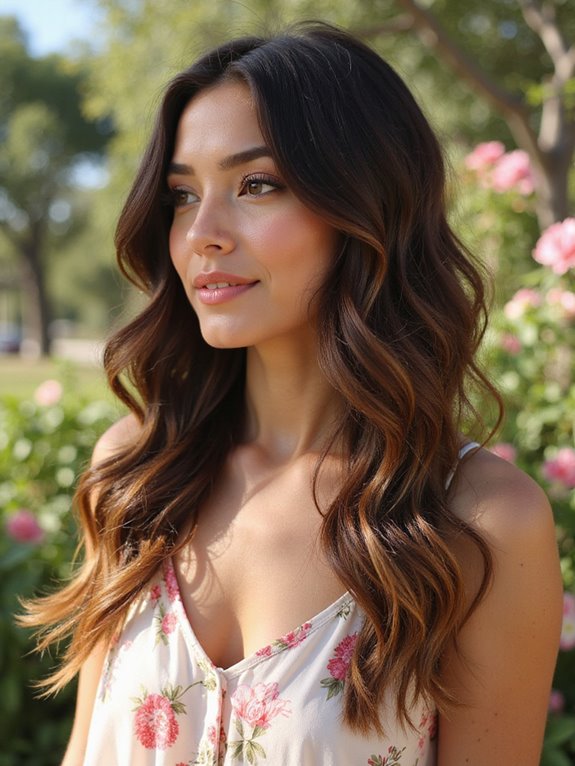 rich chocolate caramel highlights