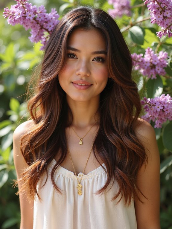 rich chocolate summer hairstyle