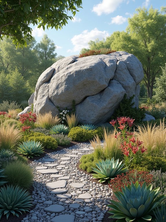 rock gardens enhance texture
