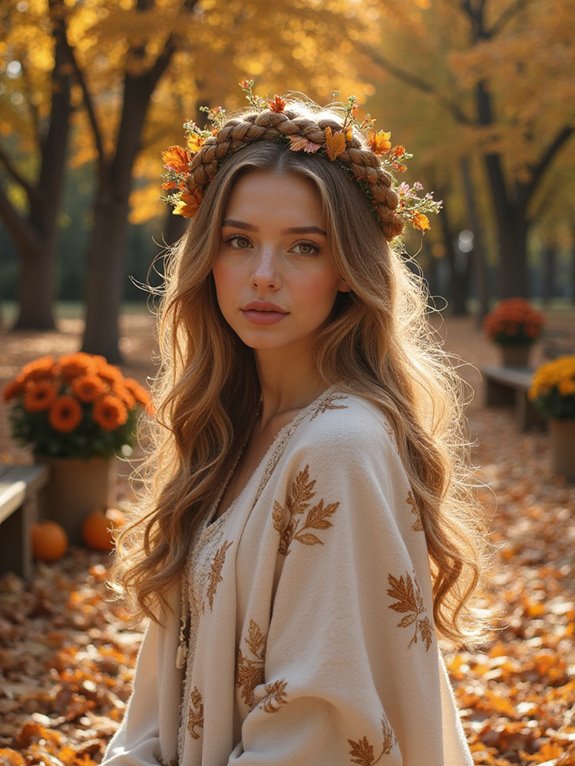 romantic braided crown hairstyle