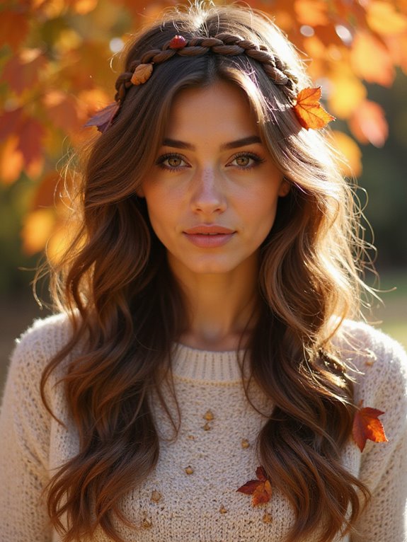 romantic cascading waterfall braid