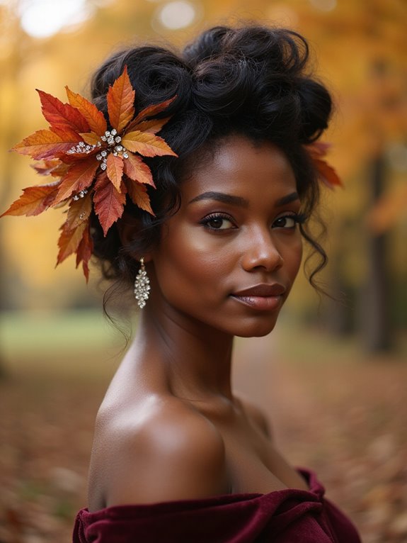 romantic elegant rolled hairstyle