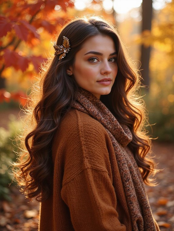 romantic side swept curls hairstyle