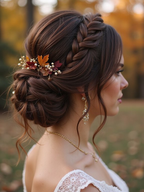 romantic twisted ponytail updo