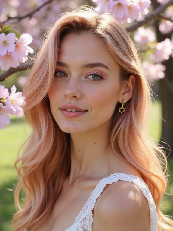 rose gold hair trend