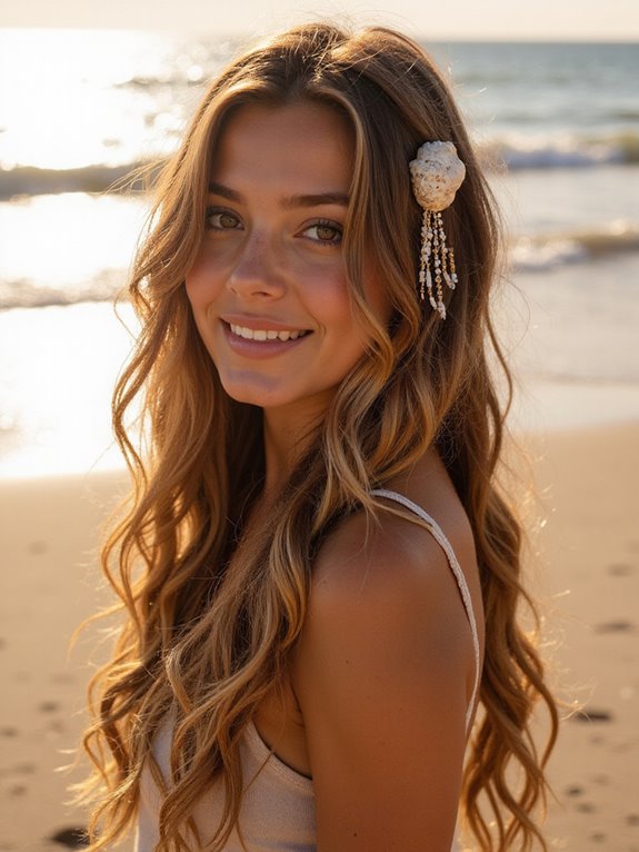 sandy beige brown hair