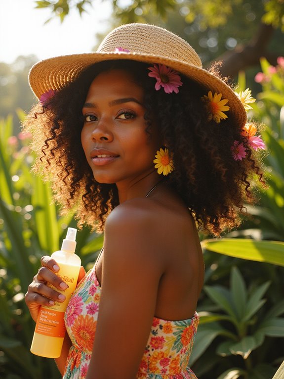 scalp exfoliation and sunscreen