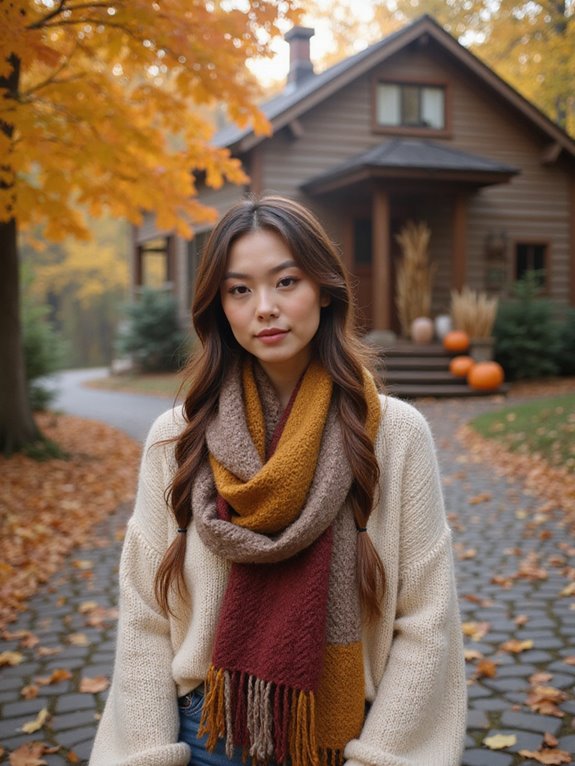 scarf braid for fall