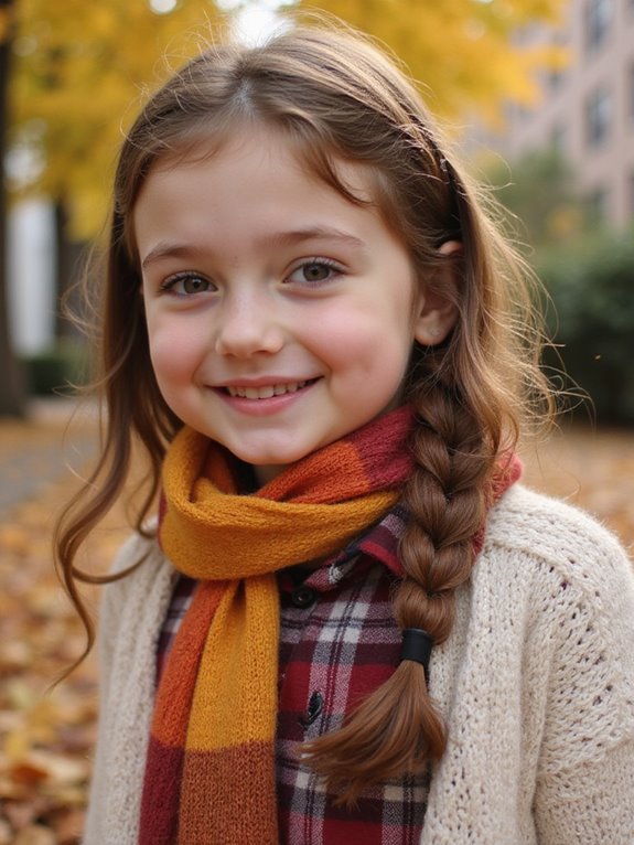 scarf embellished braid technique
