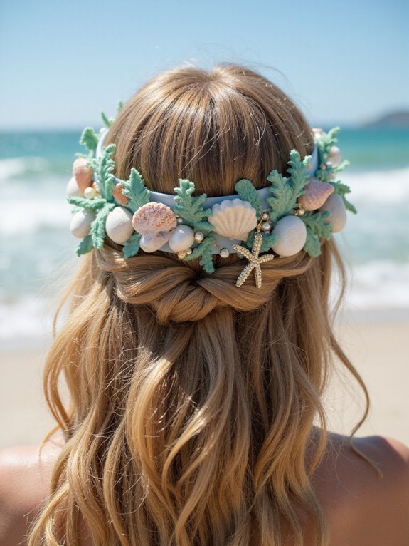 sea themed summer hair accessories