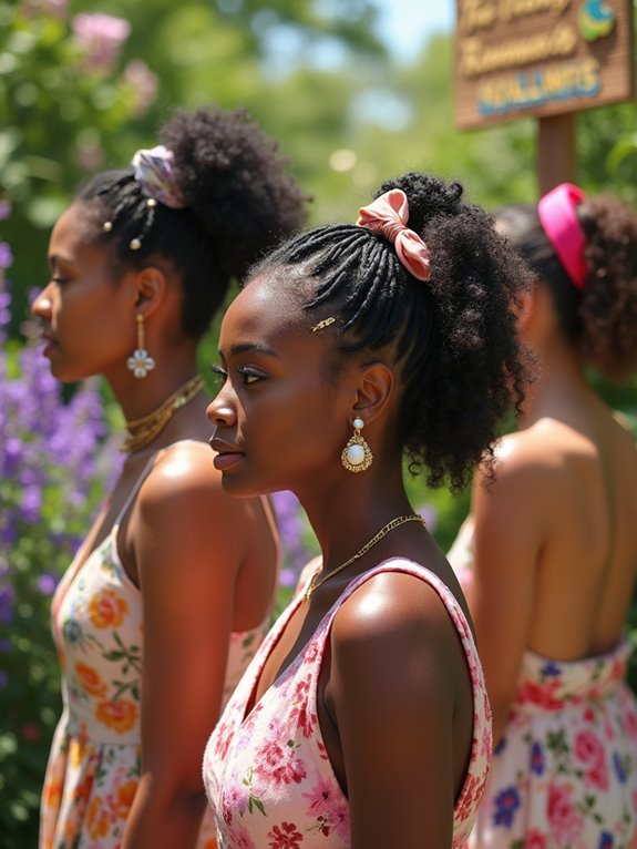 secure hairstyles with accessories