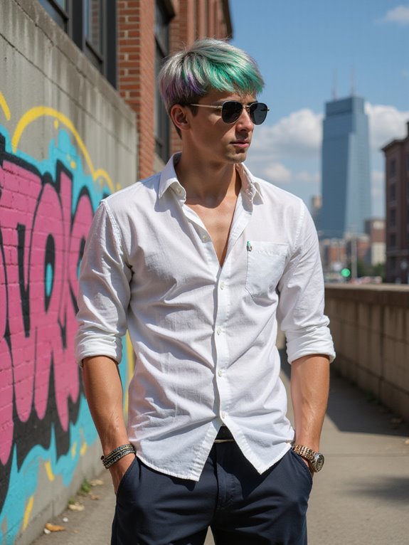 shiny metallic hair colors