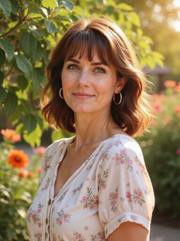 shoulder length gentle bangs hairstyle