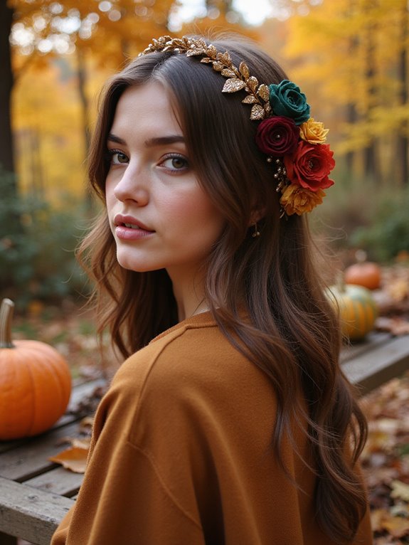 side braid with embellishments