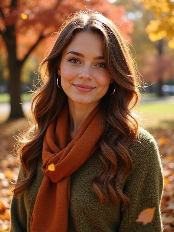 side swept romantic autumn waves
