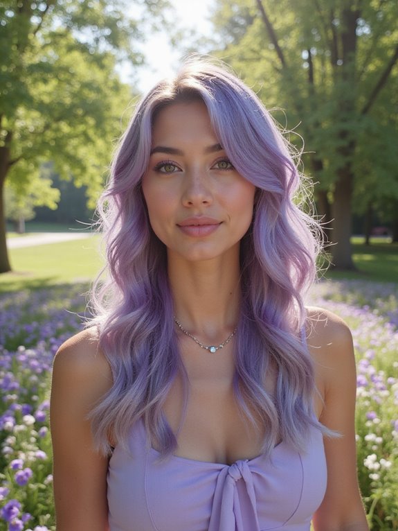 silver lilac hair transformation