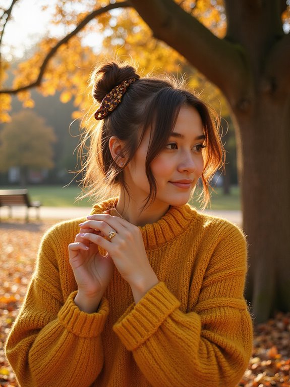 simple chic side bun