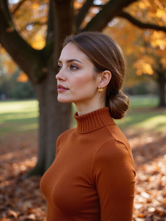 sleek and elegant chignon