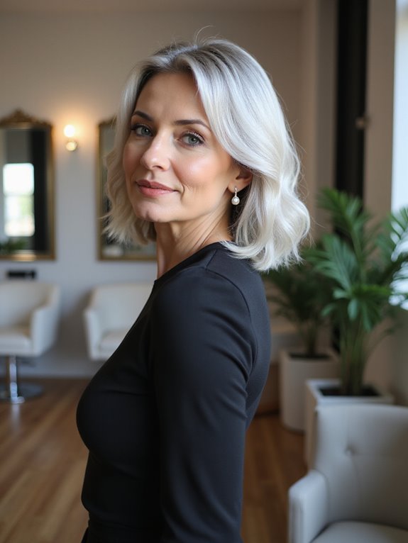 sleek blunt cut elegance