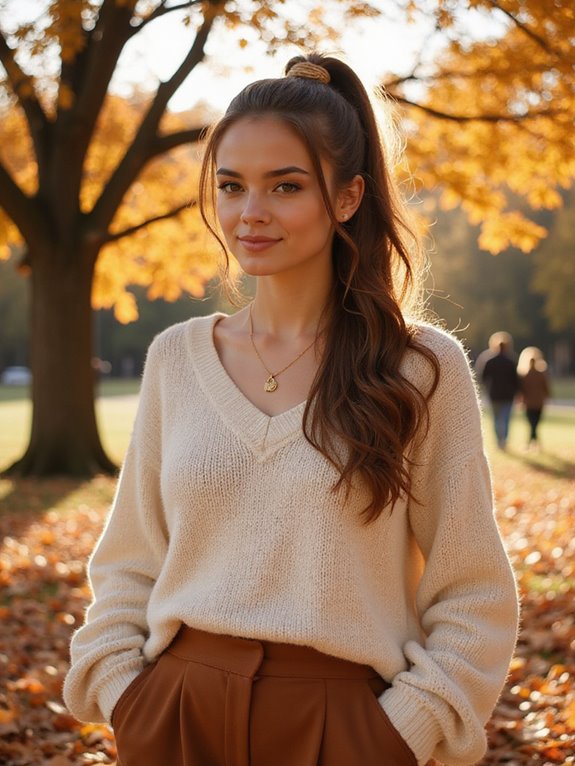 sleek half up ponytail elegance