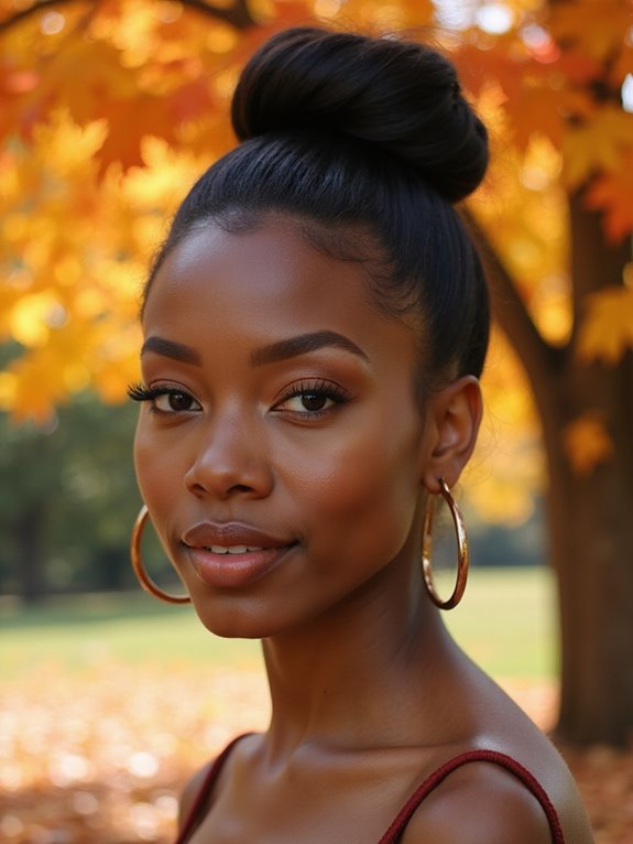 sleek high bun elegance