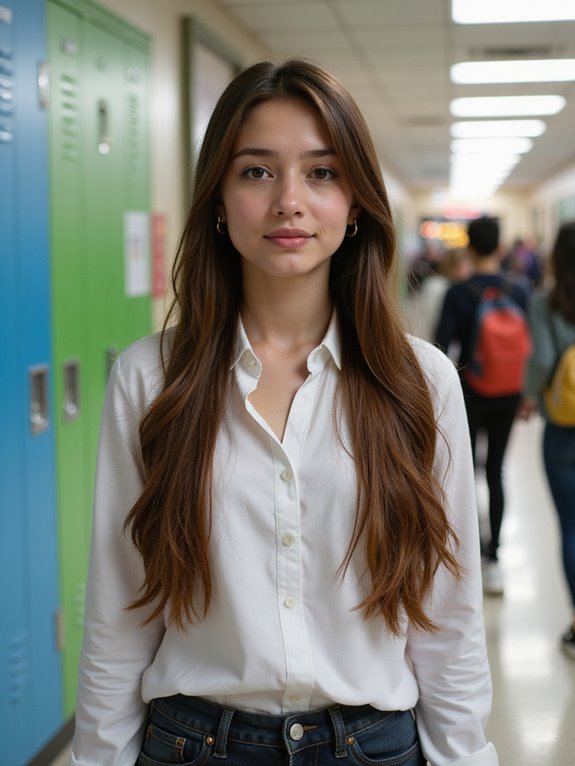 sleek long straight haircare tips