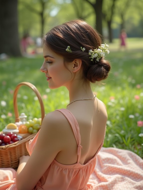 sleek low bun elegance