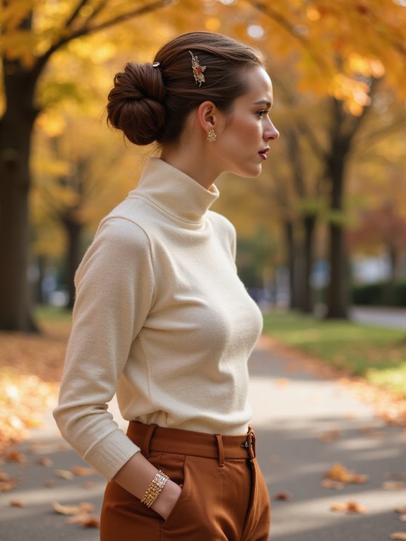 sleek low bun tutorial