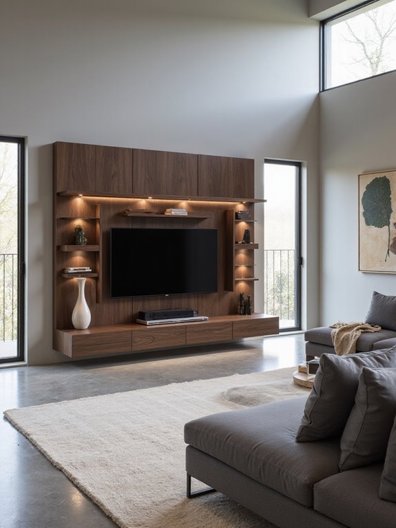 sleek minimal floating units