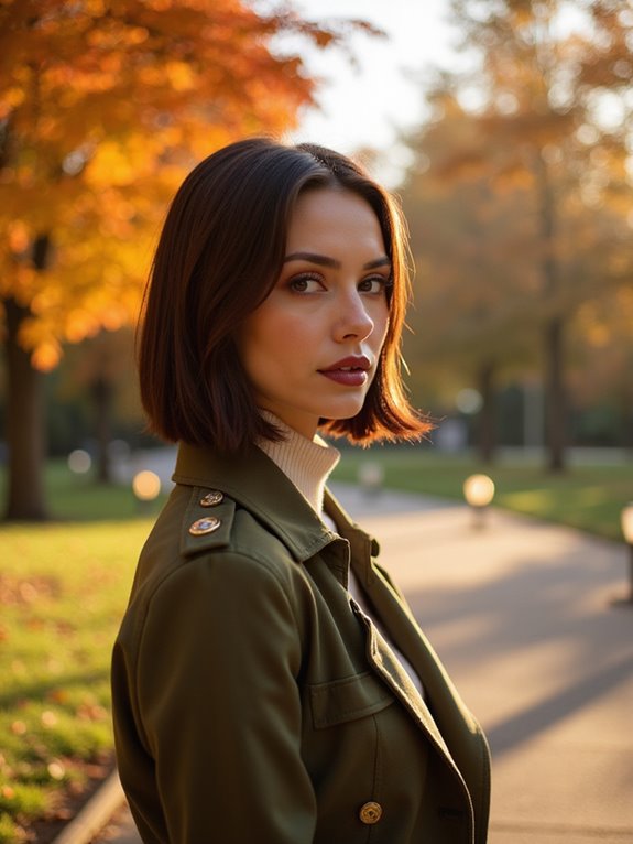 sleek polished bob hairstyle