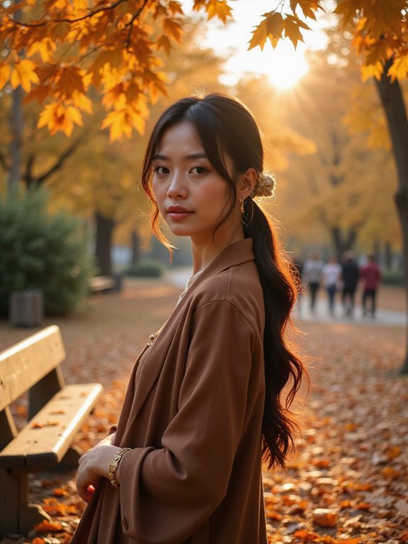 sleek ponytail with knot