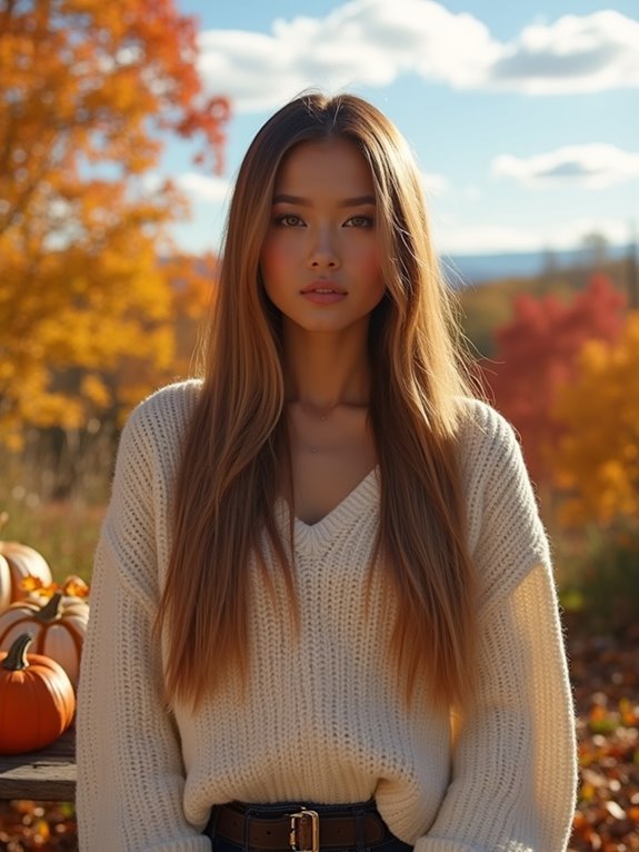 sleek shiny straight hairstyle