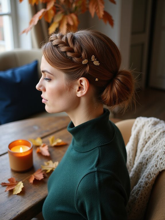 sleek short hair updos