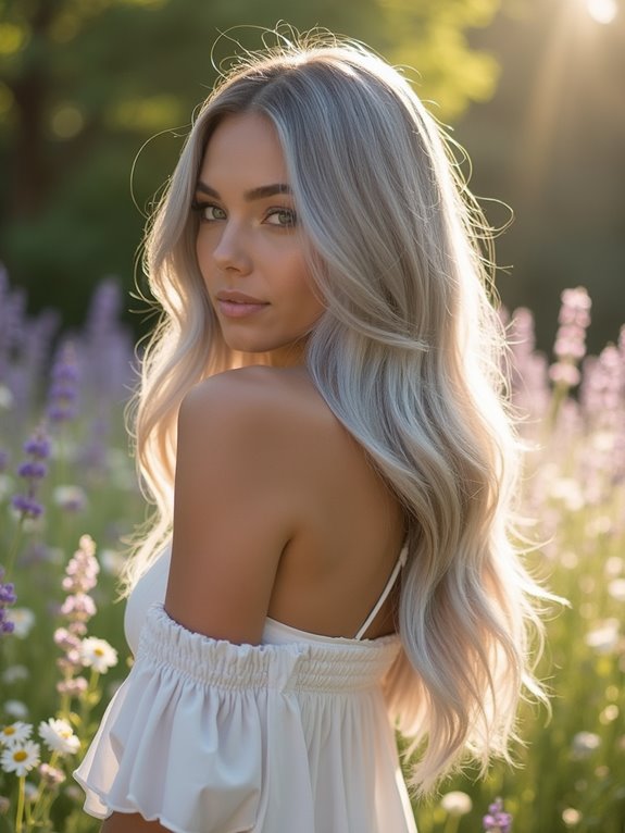 chic silver balayage maintenance