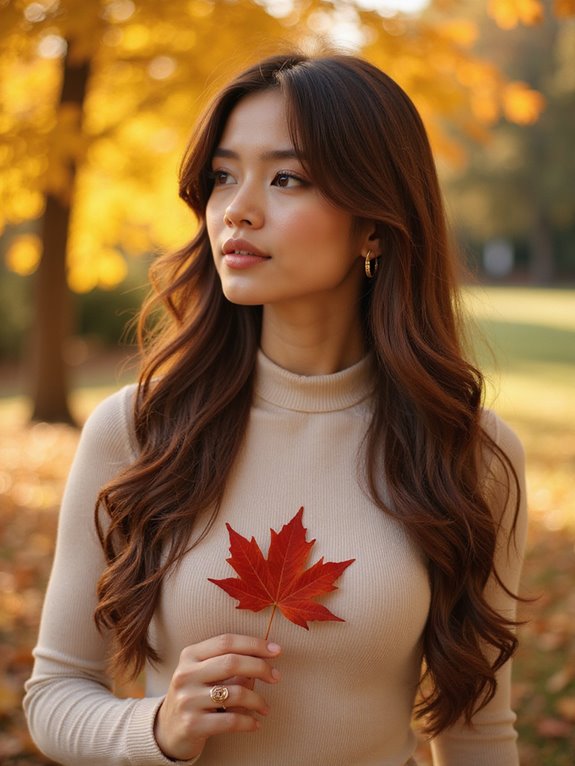 sleek straight shiny hair