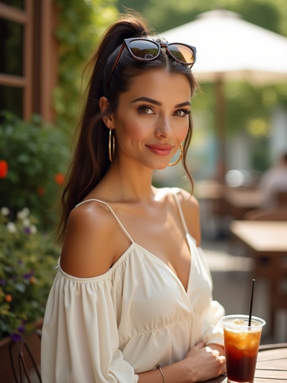 sleek voluminous summer ponytail