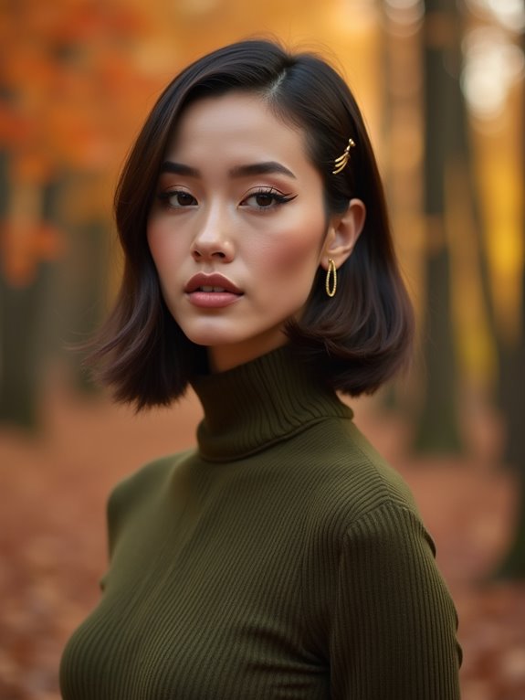 slicked back bobby pins