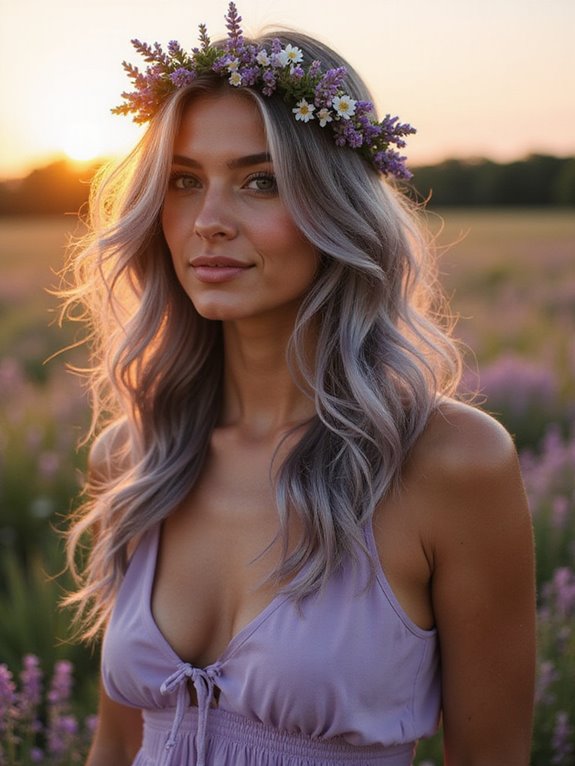 smoky lavender hair trend