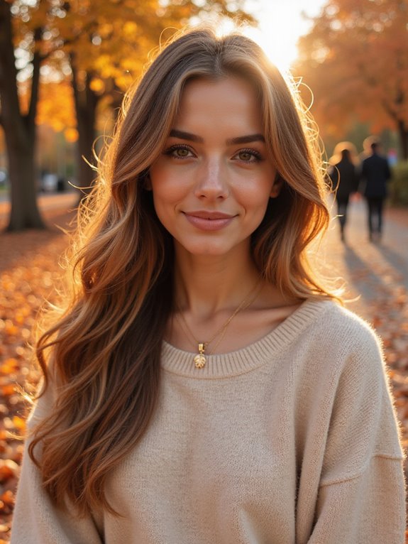 soft curls on straight hair