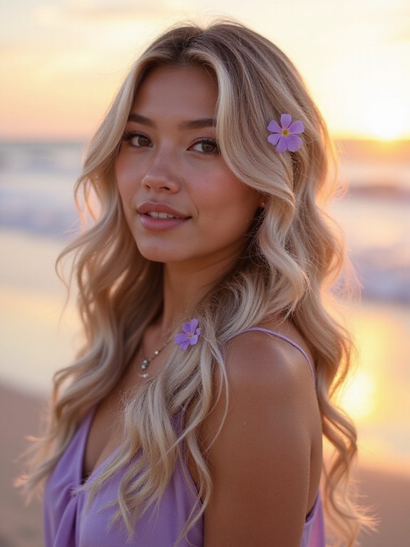 soft lavender vanilla hairstyle