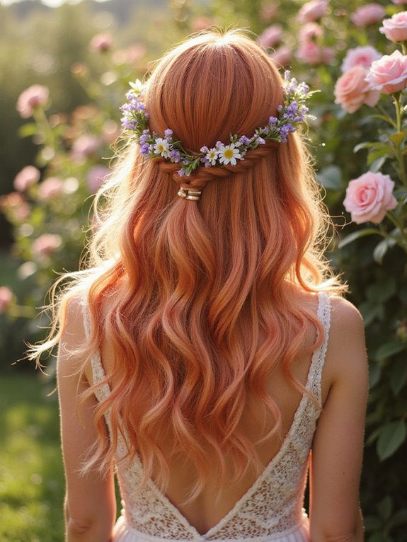 soft romantic reddish rose