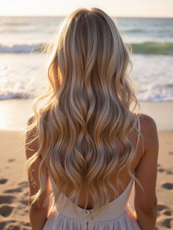 gentle sandy blonde transformation