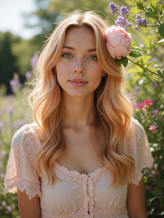 soft strawberry blonde beauty