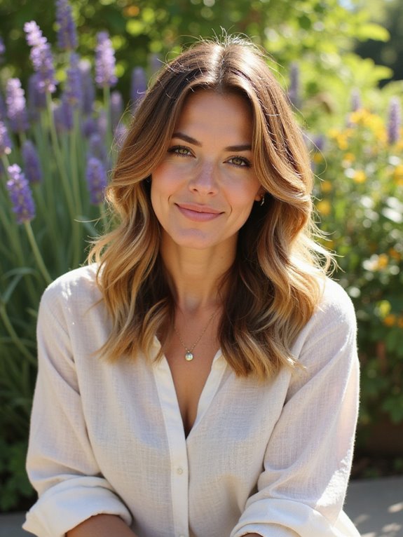 gentle sun-kissed balayage highlights