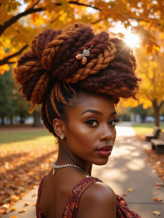 sophisticated fall updo styles