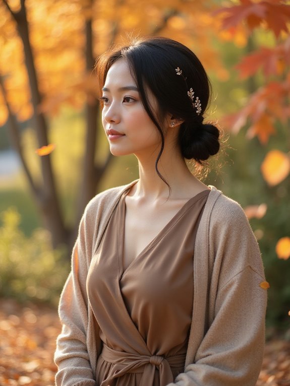 exquisite low chignon hairstyle