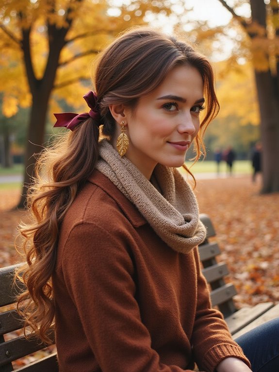 sophisticated low ponytail styling