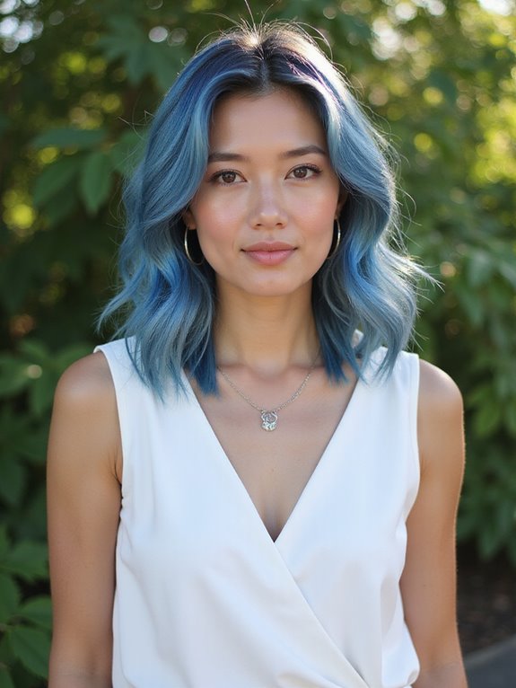 steel blue hair care