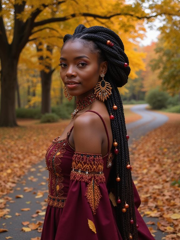 stunning african tribal braids