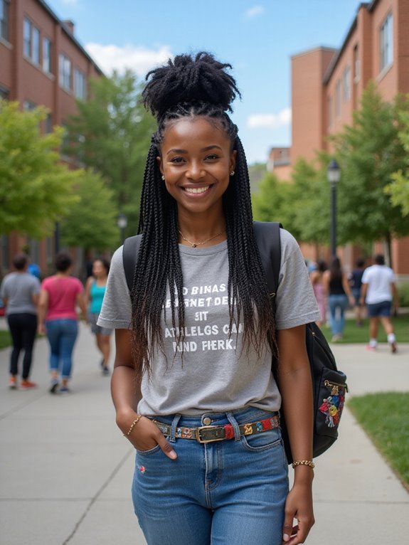 stylish and protective cornrows